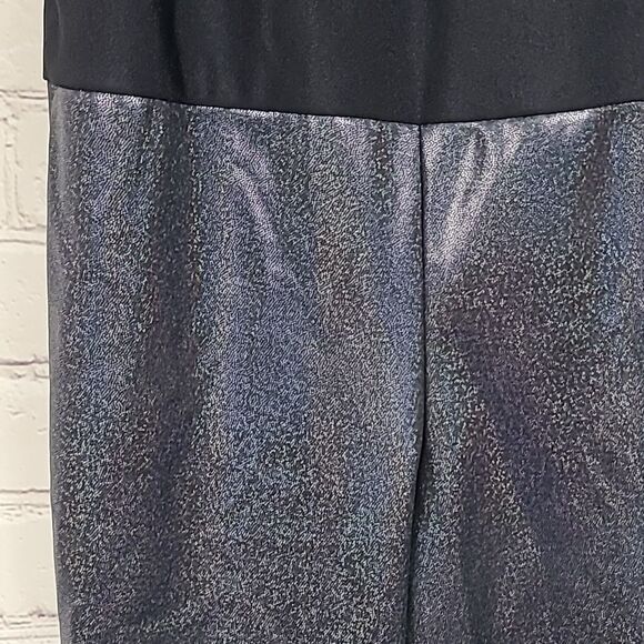 Girls LC Revolution Dancewear Unitard Black Holographic Foil Sequins Leotard - Picture 8 of 11